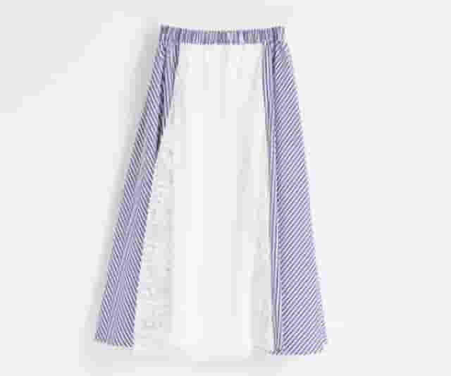 daphne skirt stripes&lace