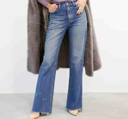 HEM CUT FLARE PT DENIM